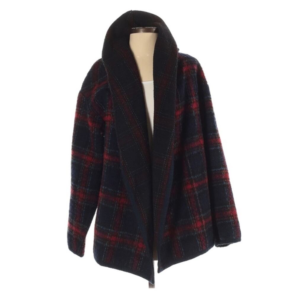 Ellie Mae open Jacket Plaid Lightweight
